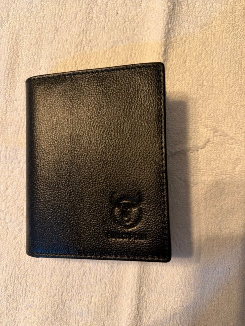 BULLCAPTAIN Genuine Leather Bifold Wallet